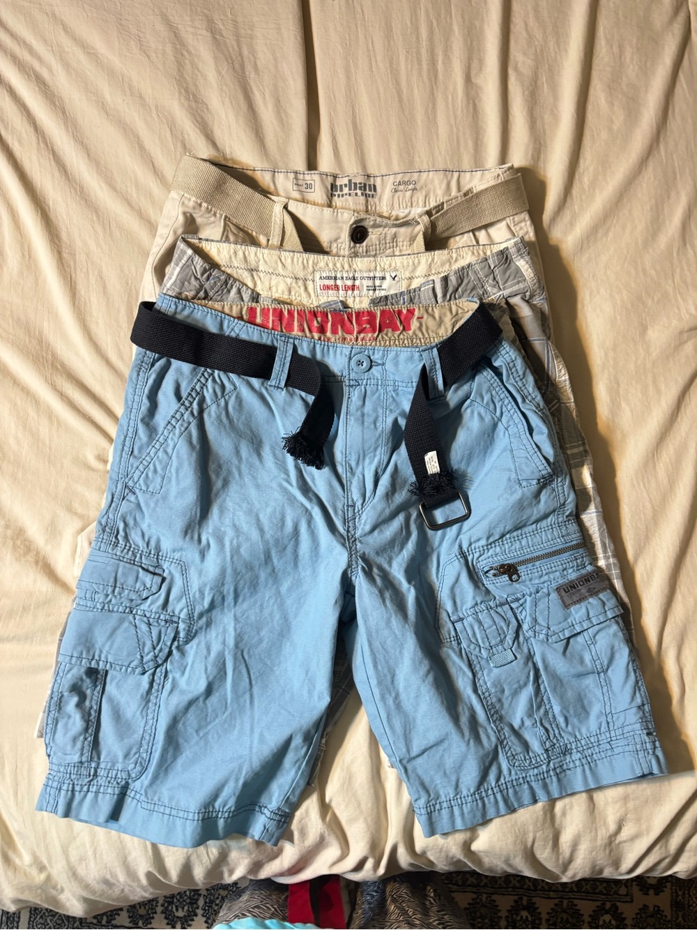 3 pairs Men's Cargo Shorts Unionbay, Urban Pipeline, American Eagle size 30